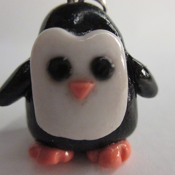 Handmade Polymer Clay Penguin Charms - Picture 4 of 6